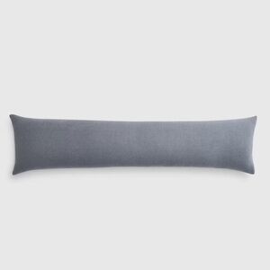 NWT QUINCE 12x48 European Linen Oversized Lumbar Pillow Cover Nightfall 5704